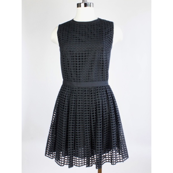 Carven Broderie Anglasie Eyelet Mini Dress - Picture 2 of 8